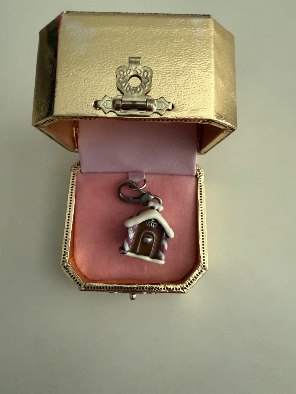 Juicy Couture Gingerbread House Charm with Scottie Dog Inside | Vintage Holiday